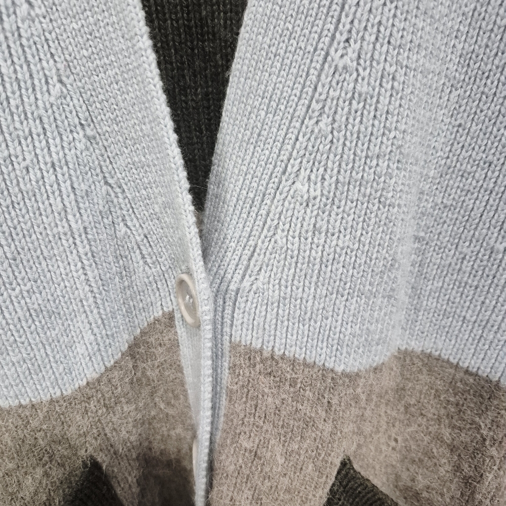 COS Oversized Wool-Alpaca Colorblock Cardigan - Picture 8 of 10